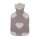 Hot water bottle with knitted cotton cover in different variants