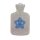Hot water bottle with knitted cotton cover in different variants