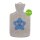 Hot water bottle with knitted cotton cover in different variants