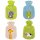 Hot water bottle with velour cover