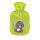 Hot water bottle with velour cover