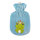Hot water bottle with velour cover