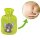 Hot water bottle with velour cover