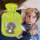 Hot water bottle with velour cover