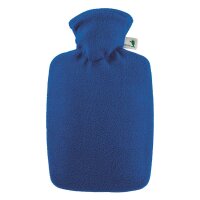 Hugo Frosch Classic Hot Water Bottle 1.8 L, Fleece Cover,...