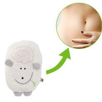 Hugo Frosch eco hot water bottle 0.8 L, fleece cover lamb, various. Colors