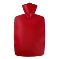 Hugo Frosch Classic hot water bottle 1.8 L, lamella, red or blue