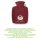 Hugo Frosch Classic hot water bottle 1.8 L, fleece cover "feel good", gray or red