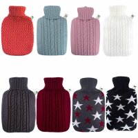Hugo Frosch Classic Hot Water Bottle 1.8 L, knitted...