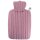 Hugo Frosch Classic Hot Water Bottle 1.8 L, knitted cover, various. Pattern