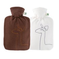 Hugo Frosch Classic Hot Water Bottle 1,8 L, Doublefleece...
