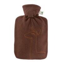 Hugo Frosch Classic Hot Water Bottle 1,8 L, Doublefleece...