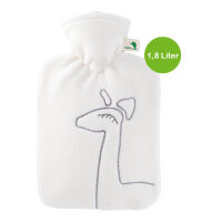 Hugo Frosch Classic Hot Water Bottle 1,8 L, Doublefleece cover, various. Colors