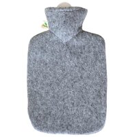 Hugo Frosch Classic Hot Water Bottle 1,8 L, Knitted Cover Lurex, various. Colors