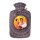 Hugo Frosch Classic Hot Water Bottle 1,8 L, Nicki Velour Cover, various. Pattern