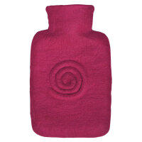 Hugo Frosch Classic Hot Water Bottle 1.8 L, felt cover, various. Pattern