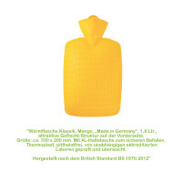 Hugo Frosch Classic Hot Water Bottle 1.8 L, wickerwork look, various. Colors