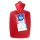 Hugo Frosch Classic Hot Water Bottle 1.8 L, Half Lamelle, Sanitized, mint or red