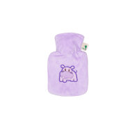Hugo Frosch Mini Hot Water Bottle 0,2 L, Velour Cover,...