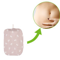 Hugo Frosch Mini Hot Water Bottle 0,2 L, organic cotton cover, various patterns