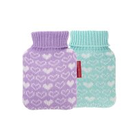 Hugo Frosch mini hot water bottle 0.2 L, knitted cover,...