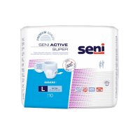 Seni Active Super Incontinence Brief, Rip Open, Discharge...