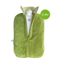 Hugo Frosch eco hot water bottle 2,0 L, organic cover, different. Colors