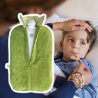 Hugo Frosch eco hot water bottle 2,0 L, organic cover, different. Colors
