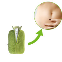 Hugo Frosch eco hot water bottle 2,0 L, organic cover, different. Colors