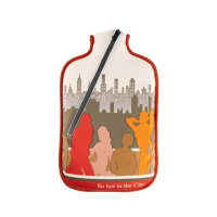 Hugo Frosch Eco Hot Water Bottle 2,0 L, Softshell, various. Pattern