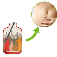 Hugo Frosch Eco Hot Water Bottle 2,0 L, Softshell, various. Pattern