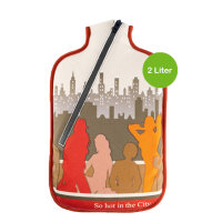 Hugo Frosch Eco Hot Water Bottle 2,0 L, Softshell, various. Pattern