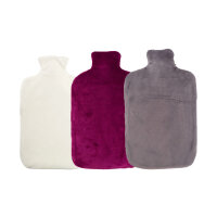Hugo Frosch eco hot water bottle 2,0 L, velvet cover,...