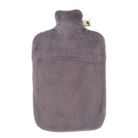 Hugo Frosch eco hot water bottle 2,0 L, velvet cover, various. Colors