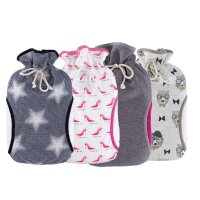 Hugo Frosch Eco Hot Water Bottle 2,0 L, Muff Cover,...