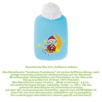 Hugo Frosch Eco Hot Water Bottle 0,8 L, Softfleece, Sandman, various Colors
