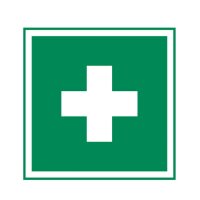 Holthaus Medical Rescue Sign First Aid, 200x200mm
