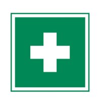 Holthaus Medical Rescue Sign First Aid, Glow, 20x20cm