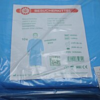 Visitor smock made of non-woven fabric by Noba, one size,...