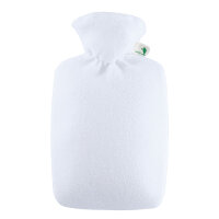 Hugo Frosch Classic Hot Water Bottle 1.8 L, Fleece Cover,...