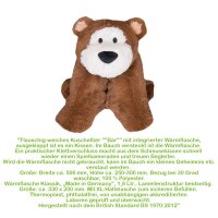 Hugo Frosch Classic Hot Water Bottle 1.8 L, Cuddle Bear...