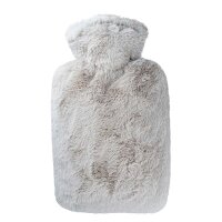 Hugo Frosch Classic Hot Water Bottle 1.8 L, Long Hair...