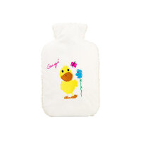 Hugo Frosch eco hot water bottle 0.8 L, fleece cover,...