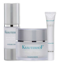 Asam skin care set with hyaluron serum, eye cream and day...