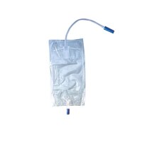 Ratiomed urine leg bag unicameral 750 ml, inlet / outlet,...