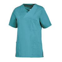 Leiber Slip-on Casaques for ladies, short sleeve, side/chest pockets, XS-3XL, versch. Colors