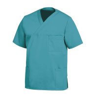 Leiber slip-on casaques, unisex, short sleeve, contrast stitching, pockets, colors/sizes XS-3XL