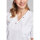 Leiber Slip-on Casaques for ladies, short sleeve, side/chest pockets, white, size XS-3XL