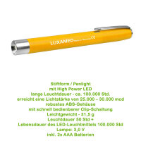 Luxamed LED-diagnostic lamp, ABS, 3V, diff. Colours