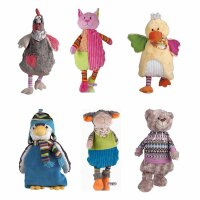 Sänger hot water bottle 0,8L, soft toy cover, 6 models